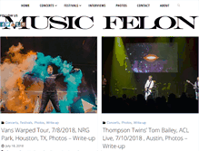 Tablet Screenshot of musicfelon.com